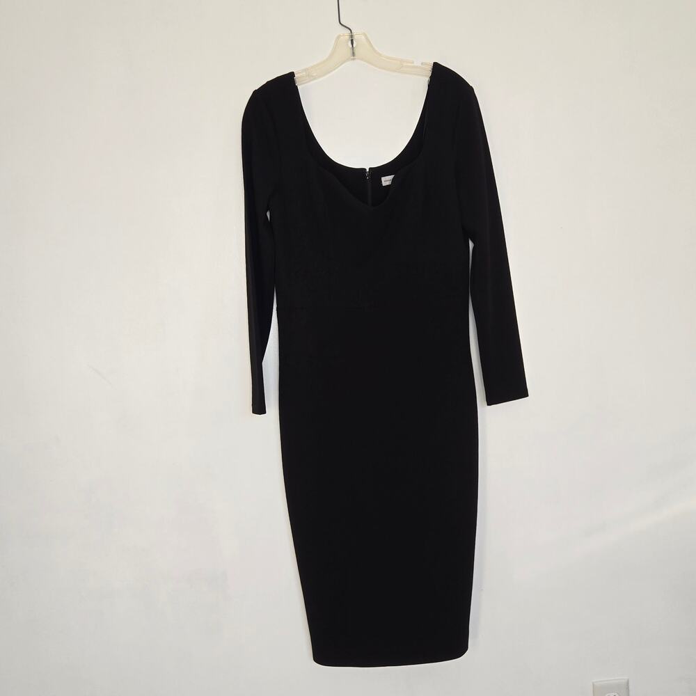 Dress The Population Women Sexy Sonia Sheath Dress Vamp Night Out Black Large - Picture 11 of 13